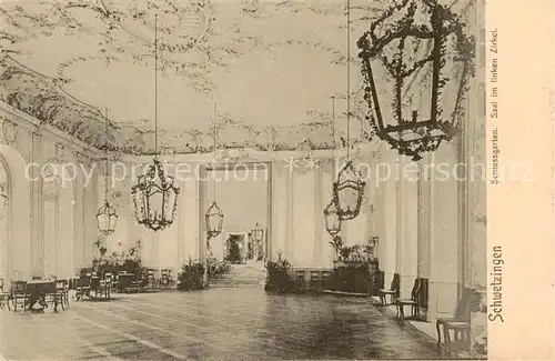 AK / Ansichtskarte 73816936 Schwetzingen Schlossgarten Saal im linken Zirkel Feldpost Schwetzingen