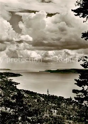 AK / Ansichtskarte 73817081 Sipplingen_Bodensee Panorama ueberlinger See vom Haldenhof gesehen Sipplingen Bodensee