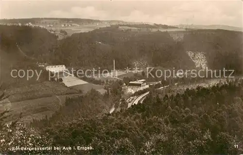 AK / Ansichtskarte 73817250 Aue__Sachsen Panorama Schwarzwassertal 