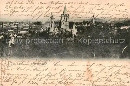 AK / Ansichtskarte 73817268 Arnstadt_Ilm Panorama mit Liebfrauenkirche Arnstadt_Ilm