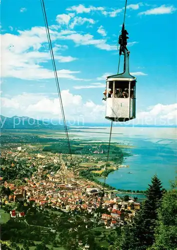 AK / Ansichtskarte 73817336 Seilbahn_Cable-Car_Telepherique Bregenz am Bodensee Pfaenderbahn 