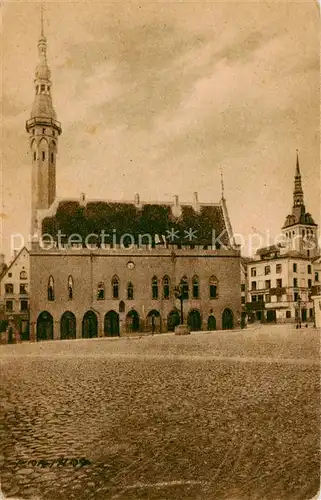 AK / Ansichtskarte 73817425 Reval_Tallinn_Estonia Rathaus 