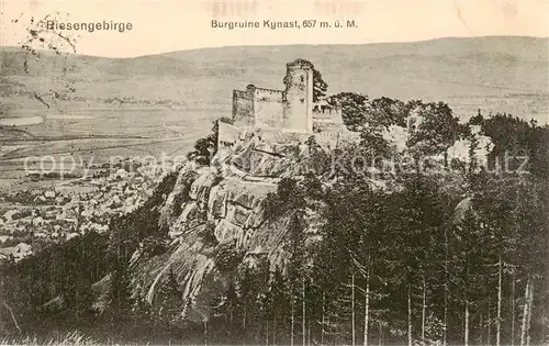 AK / Ansichtskarte 73817538 Riesengebirge_Schlesischer_Teil Burgruine Kynast 