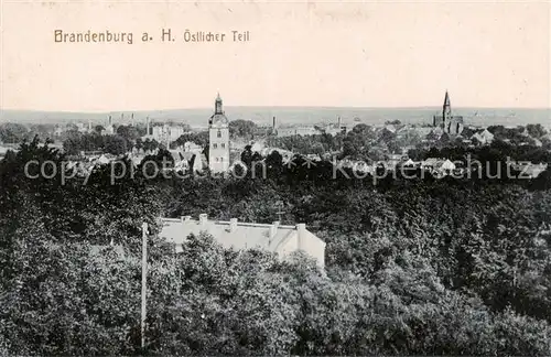 AK / Ansichtskarte 73817725 Brandenburg__Havel Stadtpanorama oestlicher Teil 