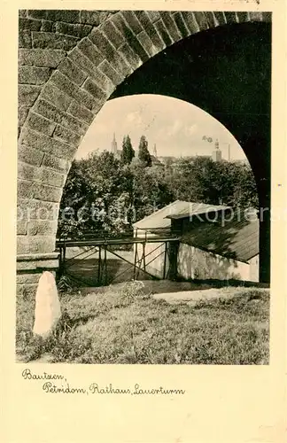 AK / Ansichtskarte 73817777 Bautzen Petridom Rathaus Lauerturm Bautzen