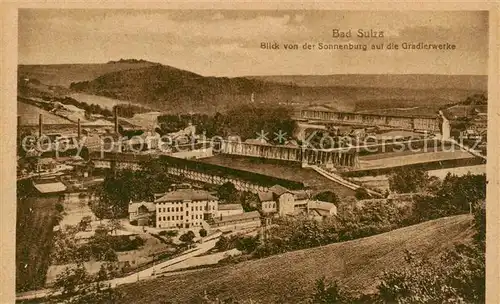 AK / Ansichtskarte 73817896 Bad_Sulza Blick von der Sonnenburg auf die Gradierwerke Bad_Sulza