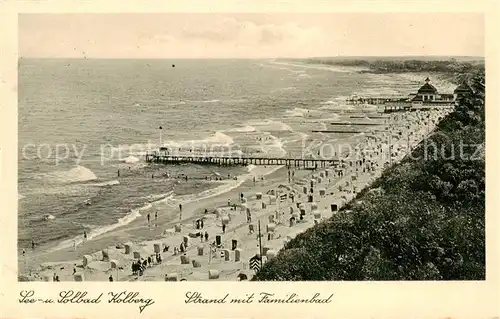 AK / Ansichtskarte 73818109 Kolberg__Ostseebad_Kolobrzeg_PL Strand mit Familienbad 