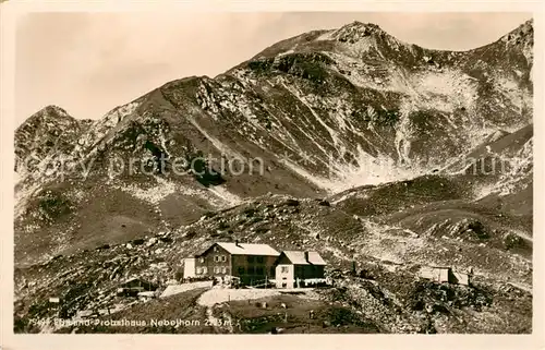 AK / Ansichtskarte 73818134 Edmund-Probst-Haus_1923m_Nebelhorn_Oberstdorf mit Nebelhorn 