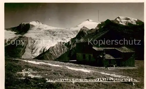 AK / Ansichtskarte 73818173 Tuxerjochhaus_2340m_Tirol_AT mit Gefrornewand Obpeter 