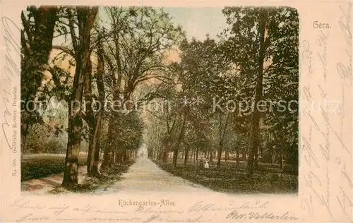 AK / Ansichtskarte 73818536 Gera Kuechengarten-Allee Gera