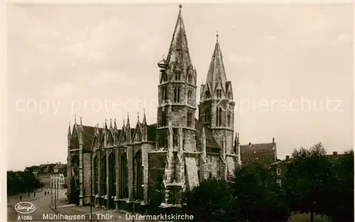 AK / Ansichtskarte 73818590 Muehlhausen__Thueringen Untermarktskirche 