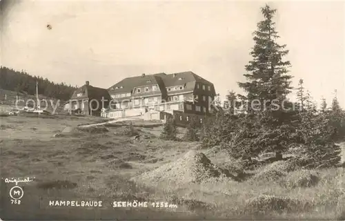 AK / Ansichtskarte 73818858 Krummhuebel_Karpacz_Riesengebirge_PL Hampelbaude Bergbaude 