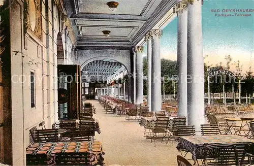 AK / Ansichtskarte 73819135 Bad_Oeynhausen Kurhaus Terrasse Bad_Oeynhausen