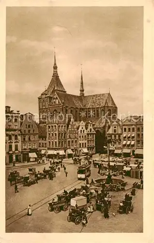 AK / Ansichtskarte 73819190 Rostock Neuer Markt 