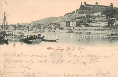 AK / Ansichtskarte 73819224 Wuerzburg Panorama Wuerzburg