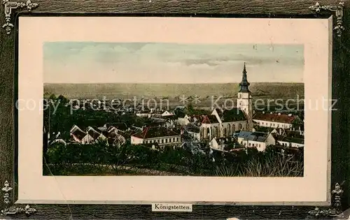 AK / Ansichtskarte 73819326 Koenigstetten_AT Panorama mit Kirche 
