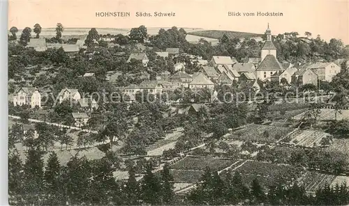 AK / Ansichtskarte 73819537 Hohnstein_Saechsische_Schweiz Blick vom Hockstein Hohnstein_Saechsische