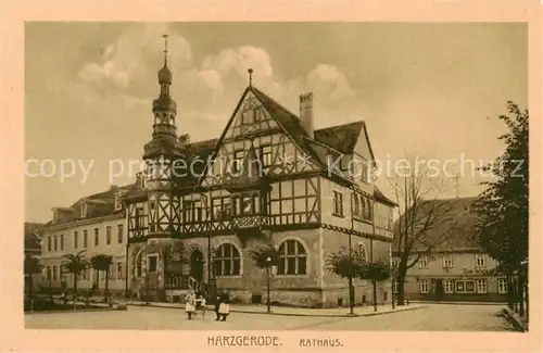 AK / Ansichtskarte 73819570 Harzgerode Rathaus Harzgerode