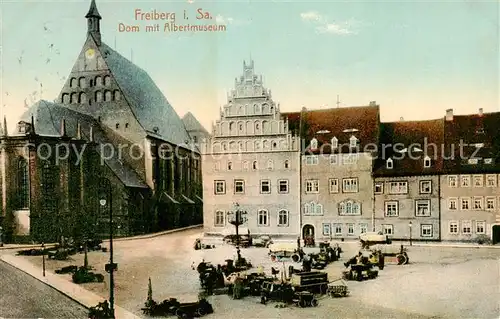 AK / Ansichtskarte 73819615 Freiberg__Sachsen Dom mit Albertmuseum 