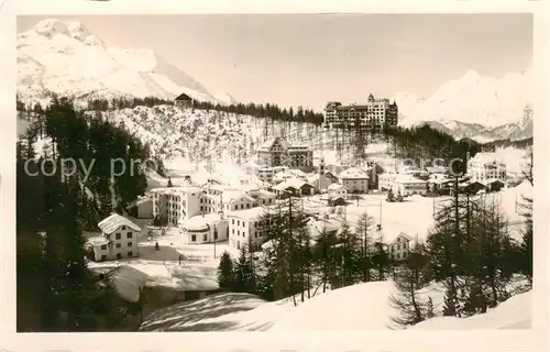 AK / Ansichtskarte Sils_Maria_GR Winterpanorama mit Piz della Margna Berninagruppe Alpen 