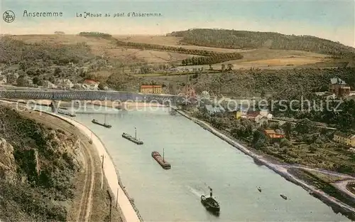 AK / Ansichtskarte 73819736 Anseremme_Belgie La Meuse au pont d'Anseremme 