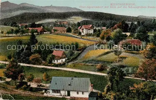 AK / Ansichtskarte 73820031 Ober-Agnetendorf_ Jagniatkow_Jelenia_Gora_Riesengebirge_PL mit Blick auf die Schneegruben Baude 