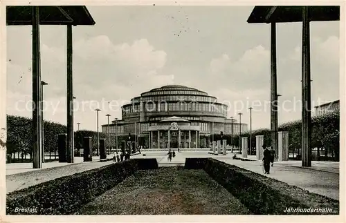 AK / Ansichtskarte 73820150 Breslau_Niederschlesien Jahrhunderthalle Breslau_Niederschlesien