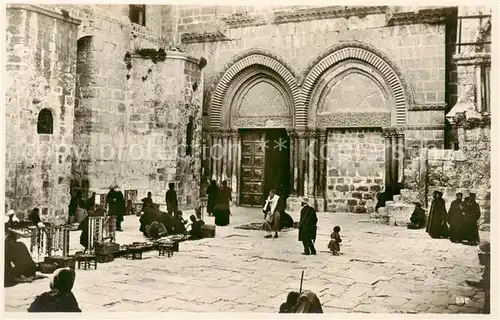 AK / Ansichtskarte 73820243 Jerusalem_Yerushalayim Vorhof der Grabeskirche Jerusalem_Yerushalayim