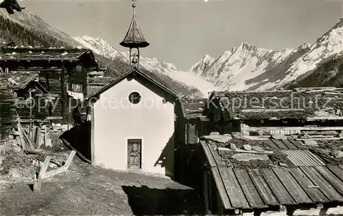 AK / Ansichtskarte Loetschental_VS Weissenried Langgletscher Sattelhorn Schienhorn 