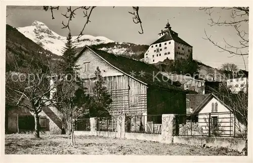 AK / Ansichtskarte Werdenberg_SG Schloss Werdenberg mit Margelkopf 