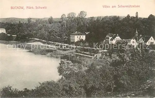 AK / Ansichtskarte 73820747 Buckow_Maerkische_Schweiz Villen am Schermuetzelsee Buckow_Maerkische_Schweiz