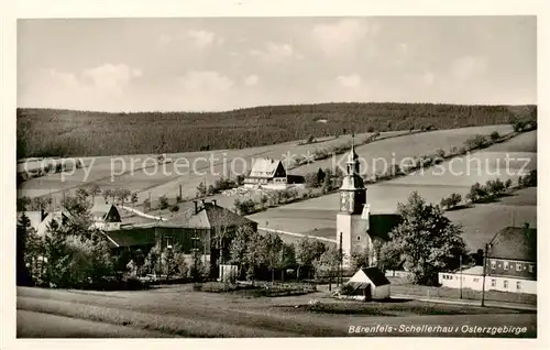 AK / Ansichtskarte 73820749 Schellerhau Ortsansicht mit Kirche Schellerhau