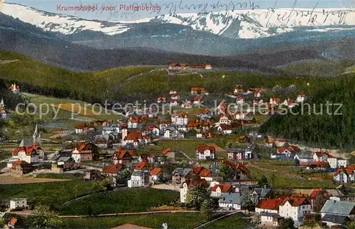 AK / Ansichtskarte 73820942 Krummhuebel_Karpacz_Riesengebirge_PL Blick vom Pfaffenberg 