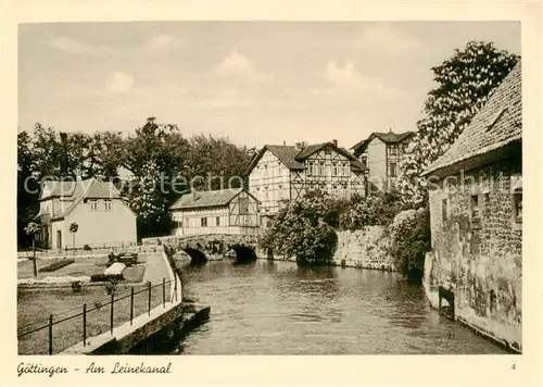 AK / Ansichtskarte 73821152 Goettingen__Niedersachsen Am Leinekanal 