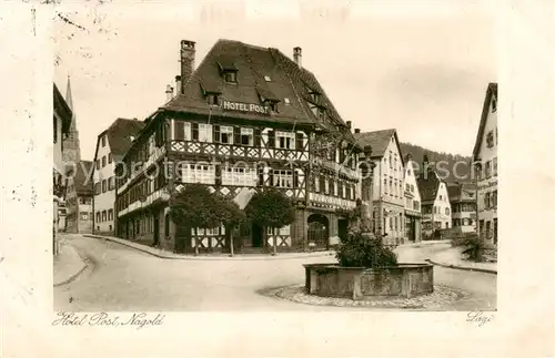 AK / Ansichtskarte 73821213 Nagold Hotel Post Nagold