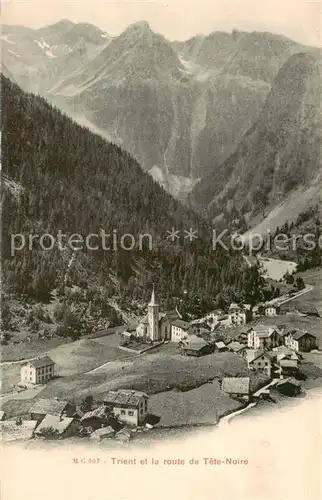 AK / Ansichtskarte Trient_Martigny_VS et la route de Tete noire 