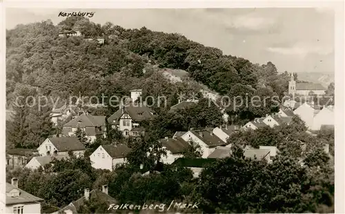 AK / Ansichtskarte 73821307 Falkenberg_Mark Panorama mit Karlsberg Falkenberg Mark