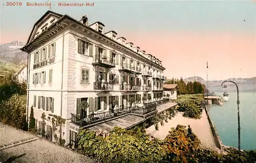 AK / Ansichtskarte Beckenried_Vierwaldstaettersee_NW Nidwaldner Hof 