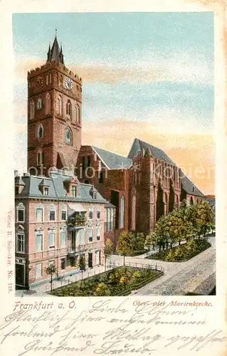 AK / Ansichtskarte 73821380 Frankfurt_Oder Ober- oder Marienkirche Frankfurt Oder