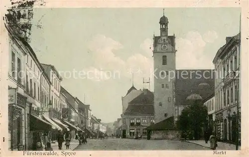 AK / Ansichtskarte 73821483 Fuerstenwalde_Spree Restaurant und Cafe am Markt Fuerstenwalde_Spree