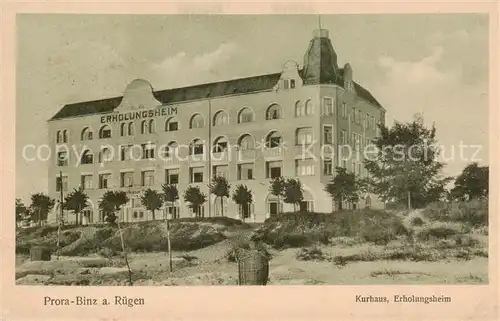 AK / Ansichtskarte 73821512 Prora_Binz_Ruegen Kurhaus Erholungsheim 