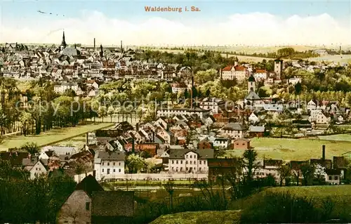 AK / Ansichtskarte 73821712 Waldenburg_Sachsen Gasthof Gruenfeld Panorama Waldenburg Sachsen