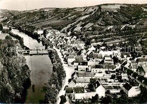 AK / Ansichtskarte Vincelottes_89_Yonne Vue generale aerienne Le Pont sur l Yonne 