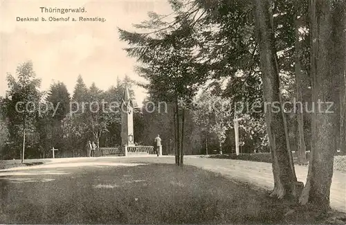 AK / Ansichtskarte 73822242 Oberhof__Thueringen Denkmal im Thueringerwald 