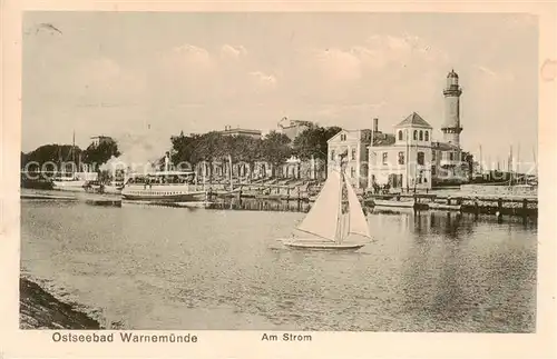 AK / Ansichtskarte 73822380 Warnemuende_Ostseebad Am Strom Warnemuende_Ostseebad