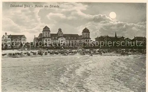 AK / Ansichtskarte 73822387 Binz_Ruegen Hotels am Strande Binz_Ruegen