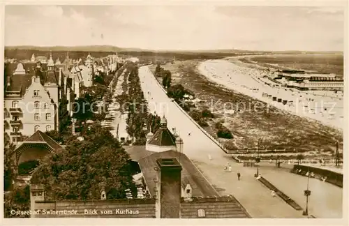 AK / Ansichtskarte 73822486 Swinemuende_Swinoujscie Blick vom Kurhaus Swinemuende Swinoujscie