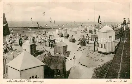 AK / Ansichtskarte 73822493 Wangerooge_Nordseebad Strandbild Wangerooge_Nordseebad