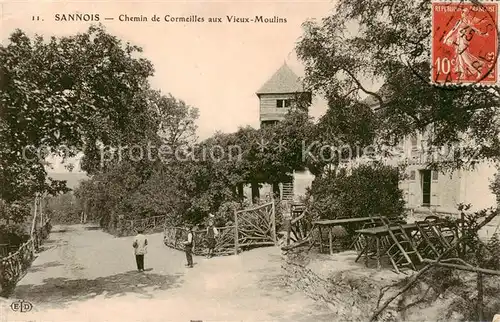 AK / Ansichtskarte Sannois Chemin de Cormeilles aux Vieux Moulins Sannois