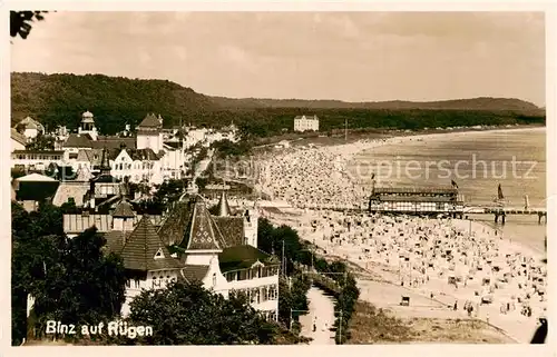 AK / Ansichtskarte 73822802 Binz_Ruegen Strand Binz_Ruegen